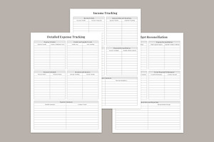 Budget Planner Pages Set V-15