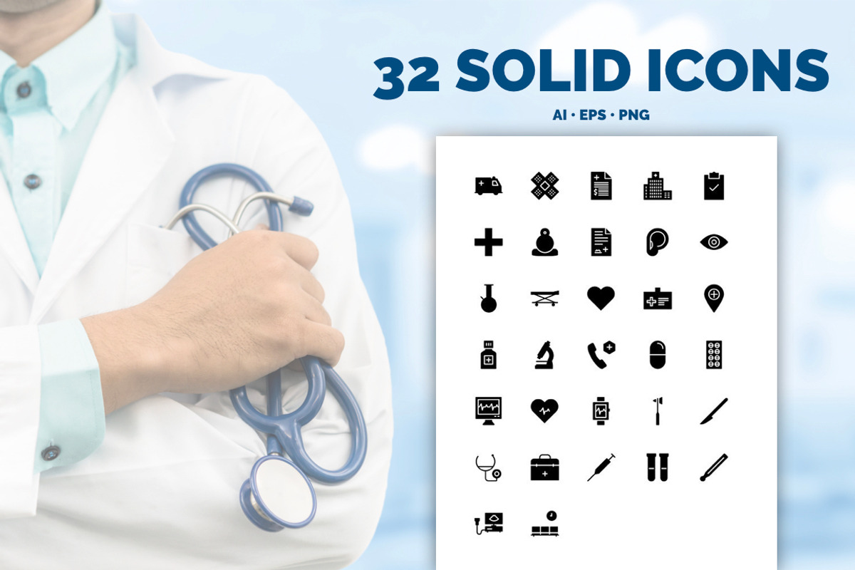 32 Medical Icons in 3 styles, an Icon by IconUncle (Photo 3 of 4)