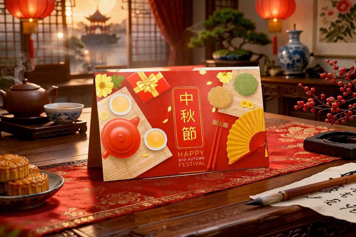 Mid Autumn Festival Background, a Decorative Illustration by Vector beauty (Photo 2 of 3)