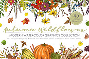 Fall Wildflower Graphic Set, a Seasonal Illustration by Ink + Eye (Thumbnail 1 of 10)