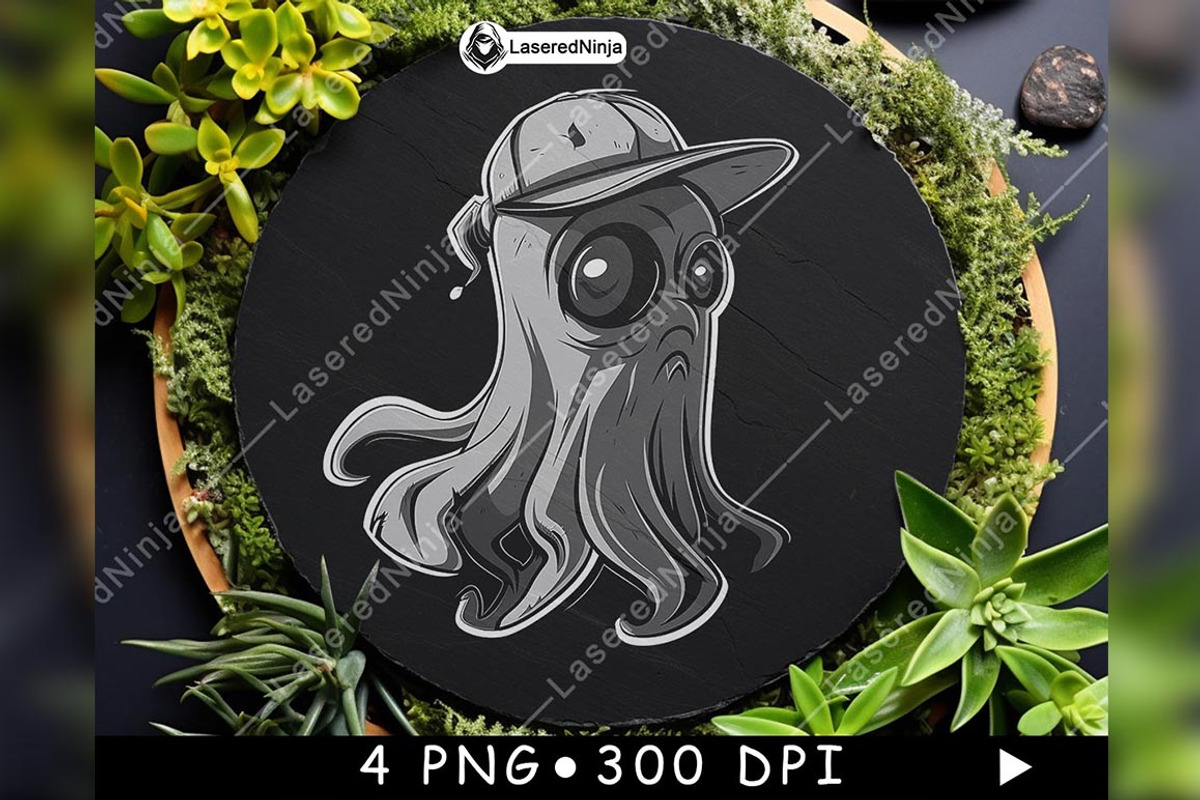 Cartoon Ghost Cute Cap Cheesecloth, a Background Graphic by LaseredNinja (Photo 4 of 7)