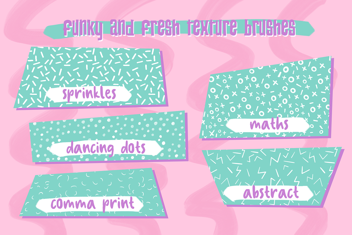 Retro 90s Brushes for Procreate, a Brush Add-On by AnniaArt (Photo 2 of 9)