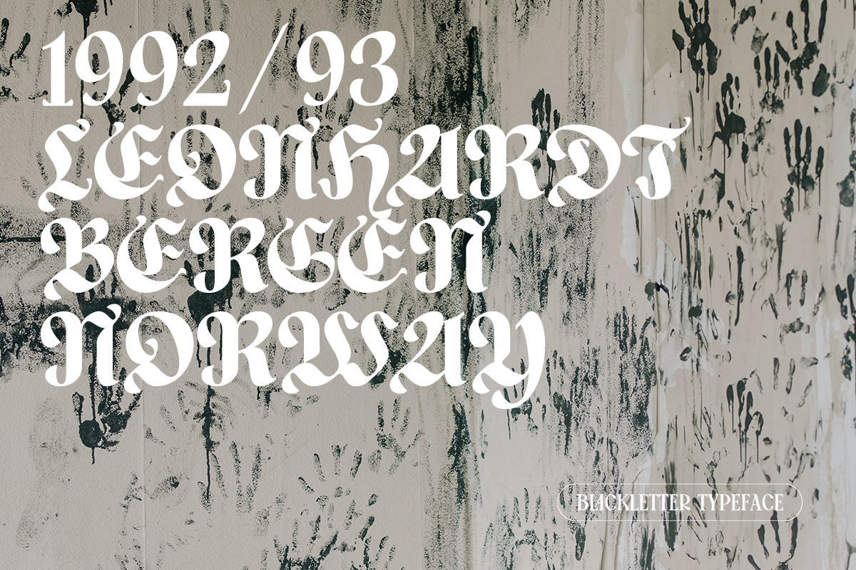 Awake - Blackletter Groovy, a Blackletter Font by ClevUs (Photo 3 of 12)