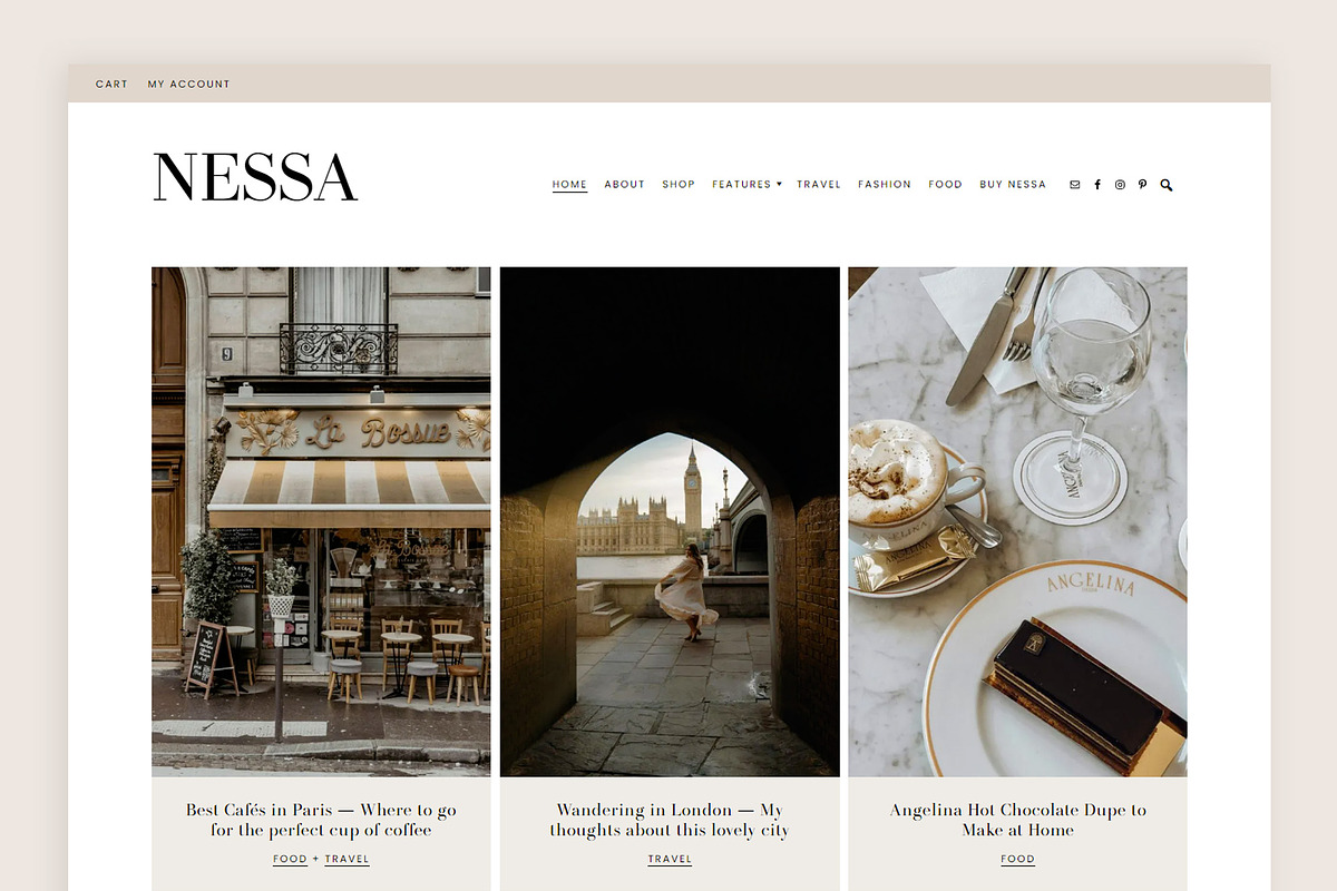 Nessa Theme • Genesis Child Theme, a WordPress Template by Code + Coconut (Photo 1 of 8)