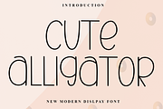 Cute Alligator, a Serif Font by FreshTypeINK (Thumbnail 1 of 8)