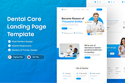 Dental Care Medical Web Ui Design, a Landing Page Template by Akib Tanjil (Thumbnail 1 of 2)