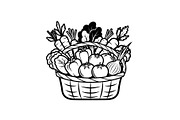50 Woven Basket Vector Bundle, an Illustration by Designs_River (Thumbnail 34 of 51)