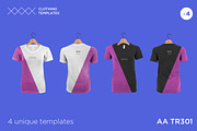 AA TR301 - Womens blank t-shirt set, a Shirt Mockup by Clothing Templates (Thumbnail 2 of 3)