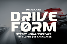 Drive Form - Automotive Typeface