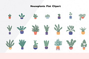 Houseplants Clipart & Patterns, a Graphic by IRSYART (Thumbnail 2 of 8)