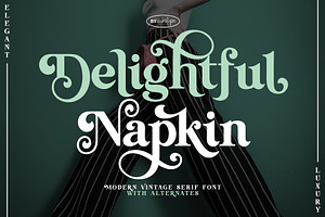 Delightful Napkin Modern Serif Font