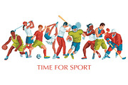 Sports vector illustrations set, a Person Illustration by LisaKolbasa (Thumbnail 4 of 19)