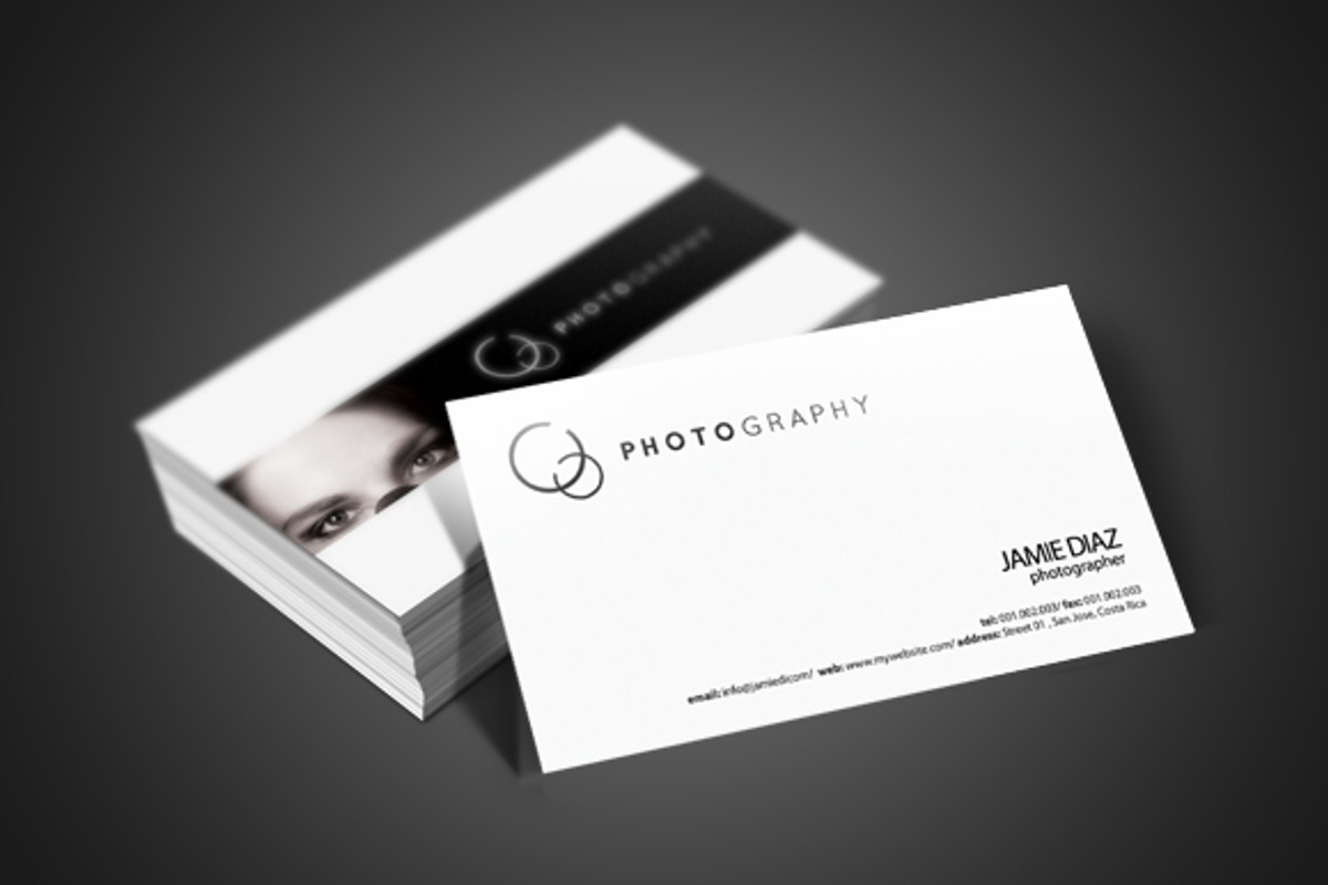 Photographer Business Card, a Business Card Template by printdesignbundle