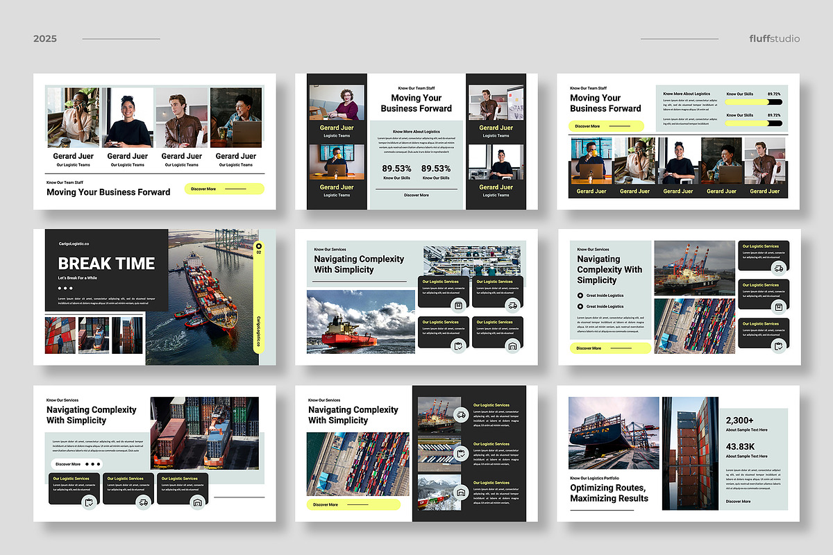 Logistics & Transportation Keynote, a Presentation Template by fluffstudio (Photo 3 of 4)