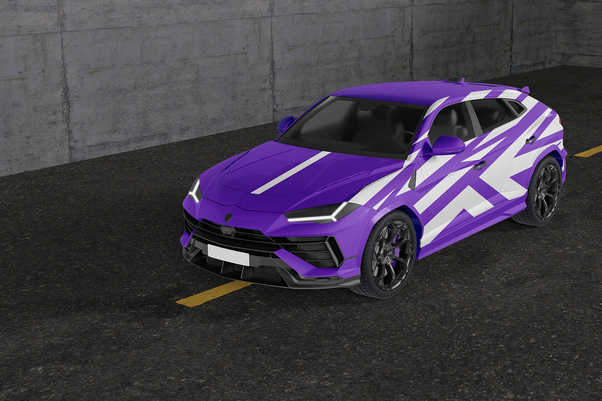 Lamborghini Urus Car Mockup, an Advertising Mockup by Mockupdaddy (Photo 3 of 8)