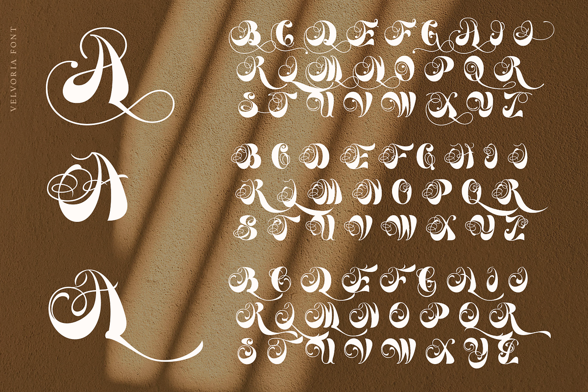 Velvoria Script, a Script Font by madeDeduk (Photo 9 of 10)