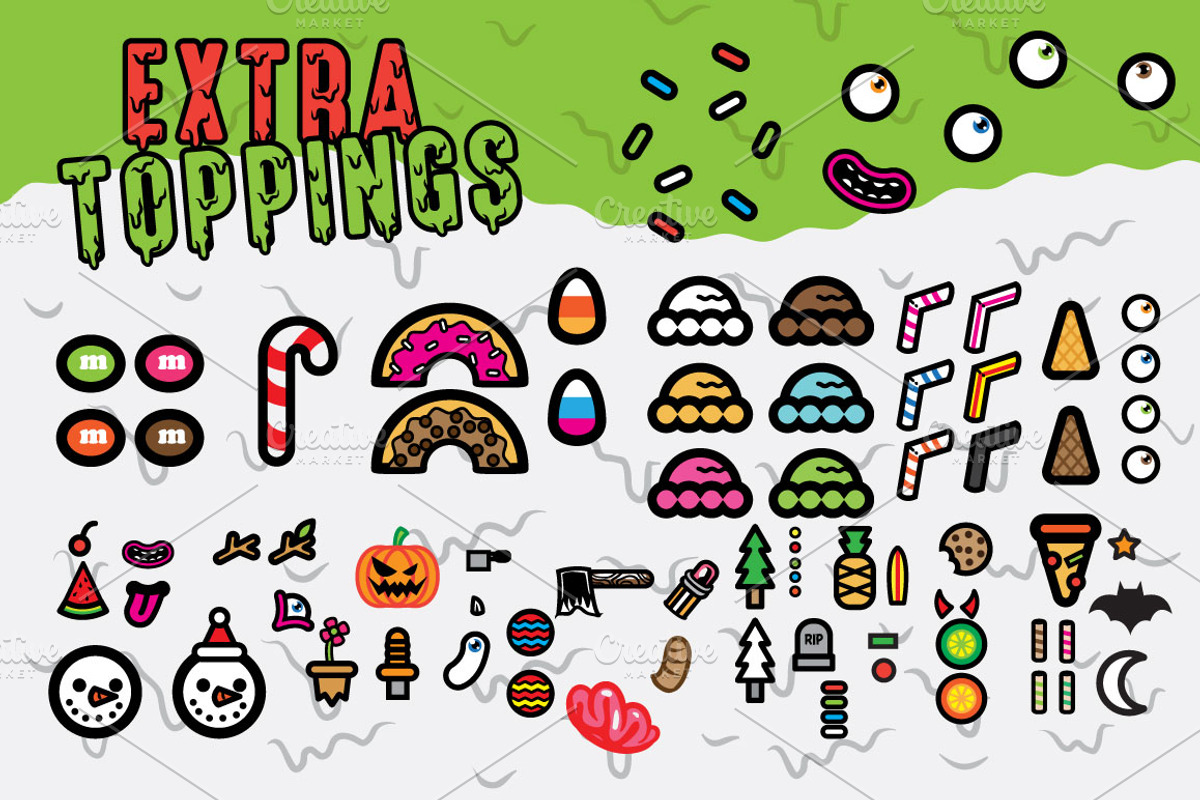 Sale ! Hello Creamy Font + Toppings preview 4