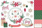 Pretty Christmas Wreaths & Patterns, an Illustration by Amanda Ilkov (Thumbnail 1 of 5)