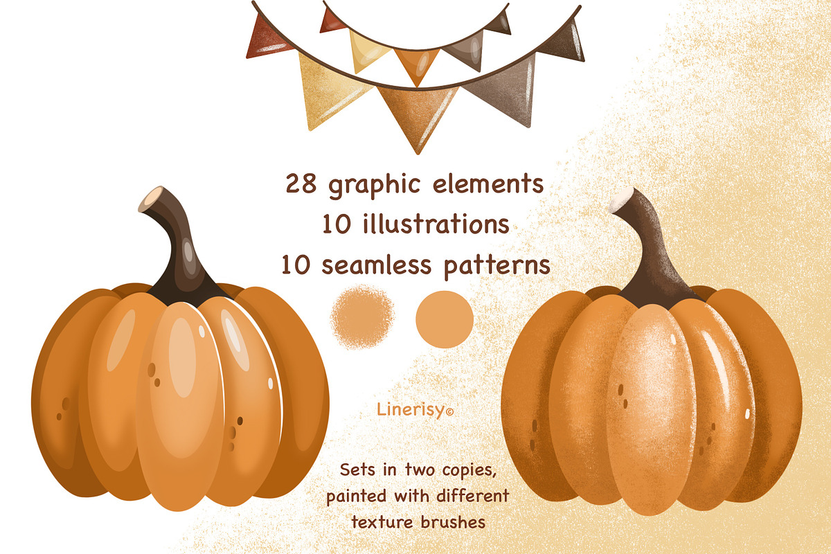 Autumn farm-kids collection, a Seasonal Illustration by Linerisyart (Photo 7 of 23)