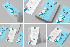 DL Size Flyer Mockups, an Advertising Mockup by megostudi0
