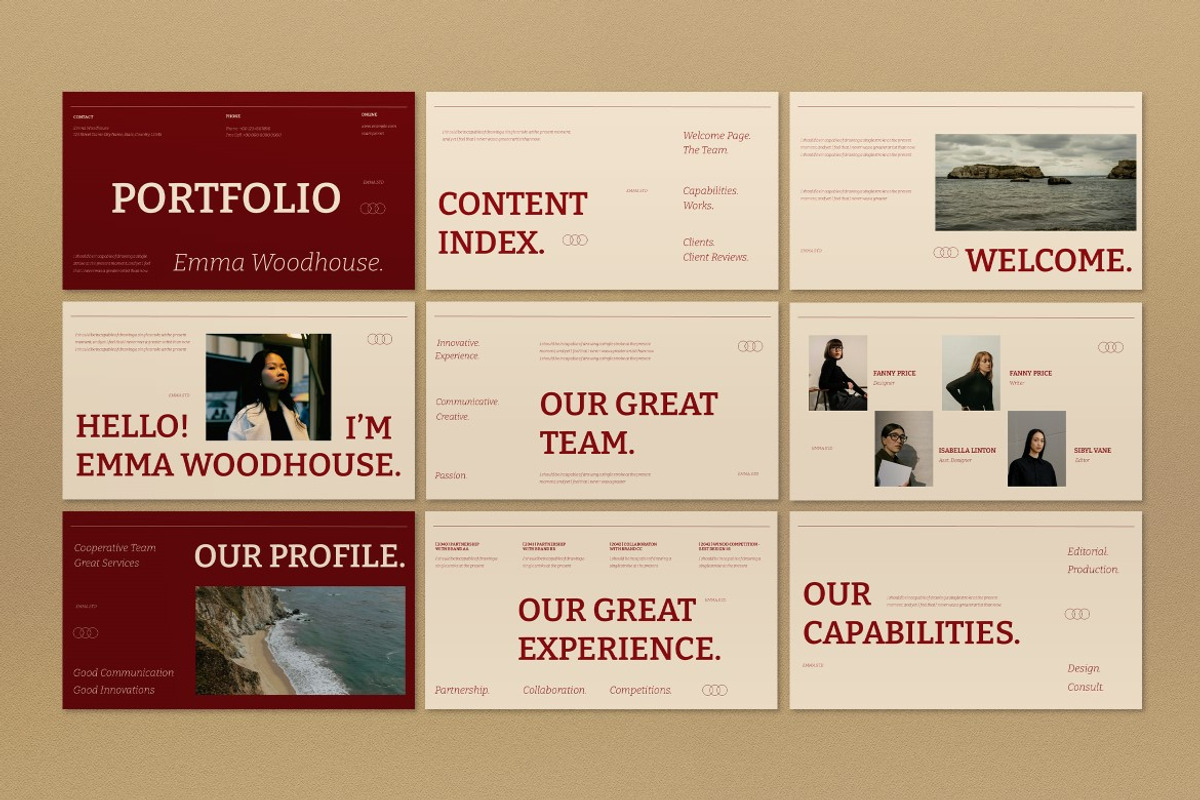 Cream Creative Portfolio Keynote, a Presentation Template by graphicook (Photo 2 of 4)