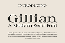 Gillian - A Modern Serif Font