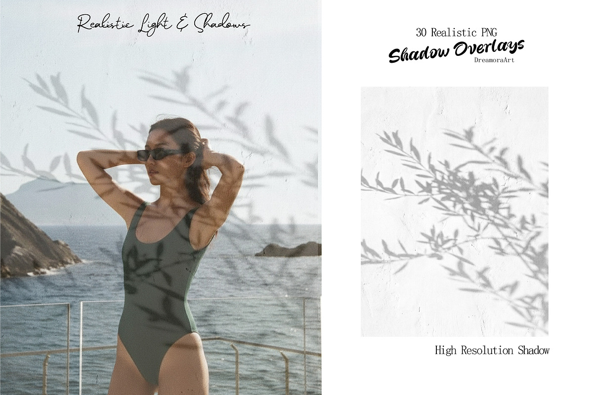 Natural Shadow Overlays 30 PNG, a Texture Graphic by DreamoraArt (Photo 13 of 16)