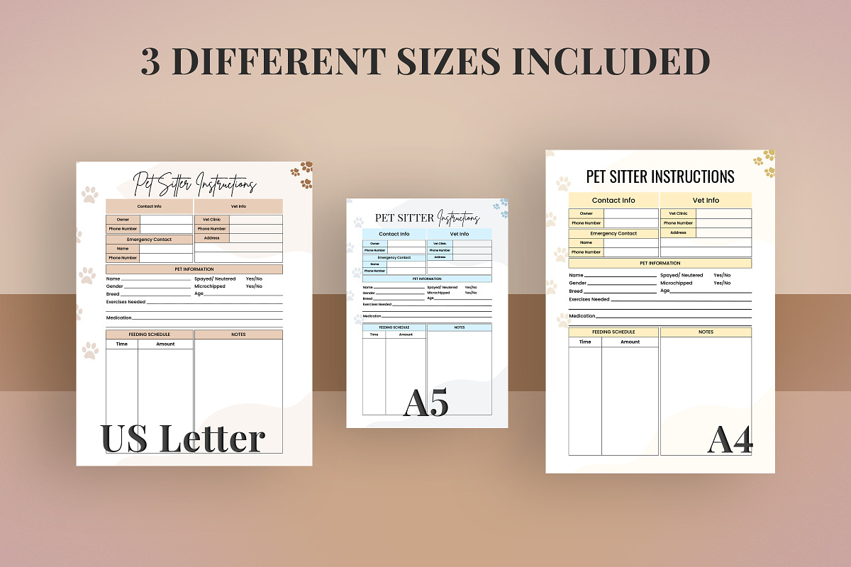 Editable Pet Sitter Instructions, a Templates & Theme by Snapybiz (Photo 5 of 10)