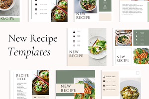 Food Blog Social Media Templates