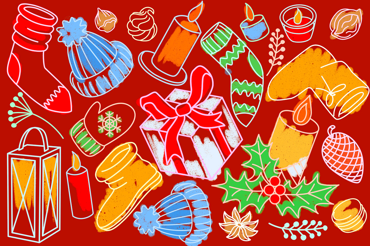 Hygge Procreate stamp brushes, a Brush Add-On by ViktoriArt (Photo 7 of 10)