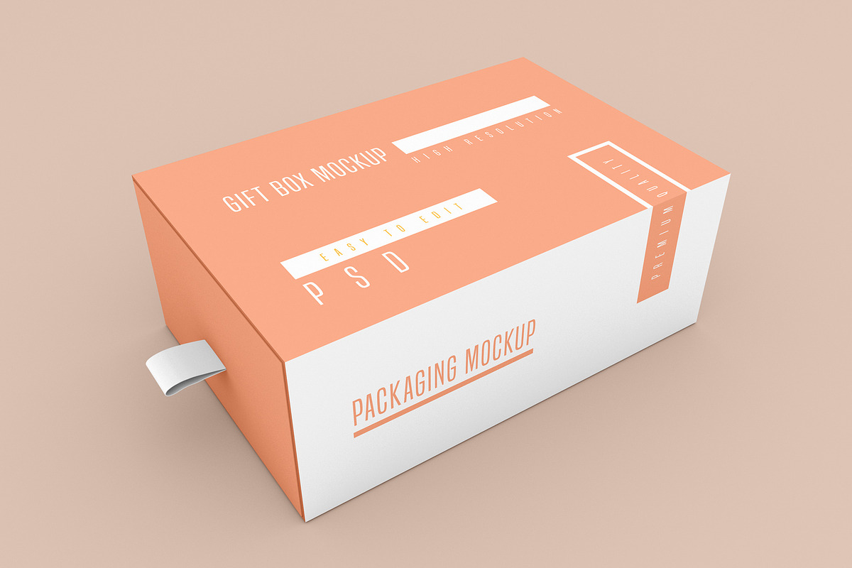 Gift Box Mockup, a Print Template by ZAAS (Photo 8 of 9)