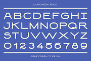 Lunchbox: A Simple Retro Font, a Sans Serif Font by DeliFreshTypeCo. (Thumbnail 4 of 8)