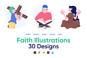 Faith Illustrations, a Person Illustration by Prosymbols (Thumbnail 1 of 6)