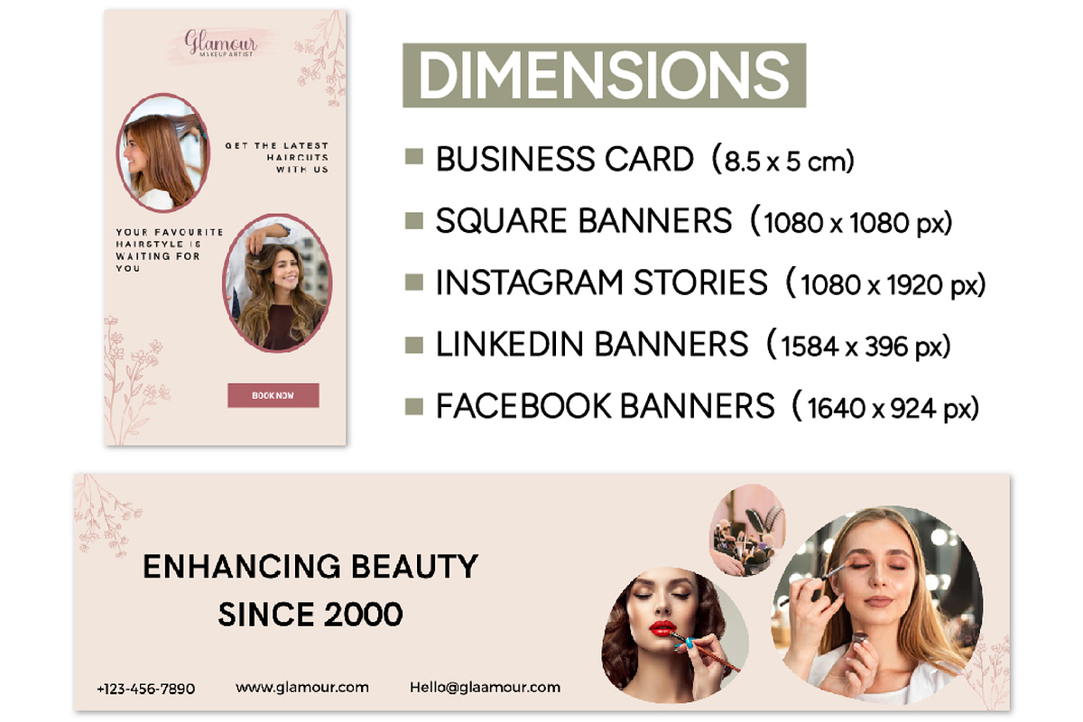 Makeup Artist Marketing Mini Bundle, a Social Media Template by Branding by Kellsey (Photo 4 of 5)