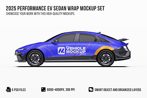 2025 Performance EV Sedan Mockup