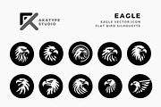 Eagle Badge Icon, a Solid Icon by Akatype Studio (Thumbnail 1 of 3)