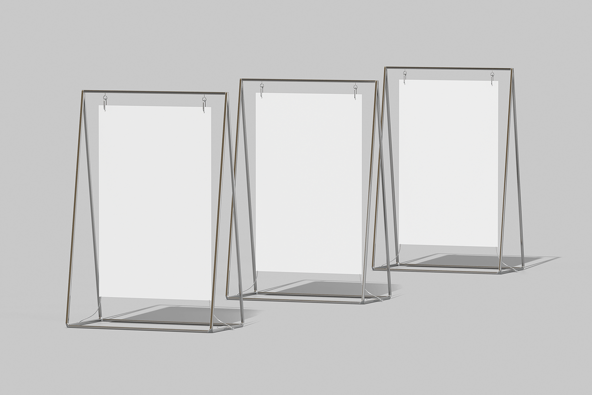 Sign Stand Mockup, an Advertising Mockup by Permadi Creative (Photo 5 of 5)
