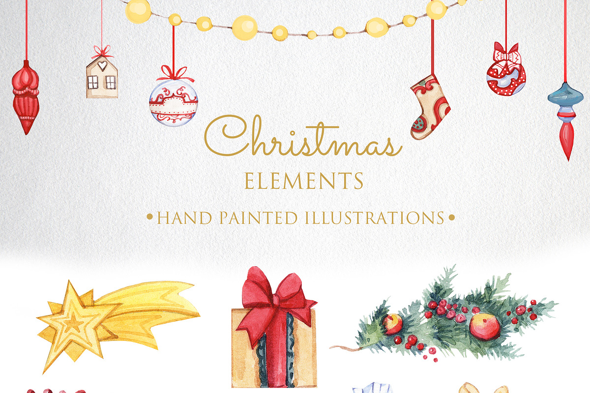 Watercolor CHRISTMAS MARKET, a Decorative Illustration by S_ARTLOVE (Photo 4 of 8)