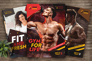 Gym Fitness Flyer Template