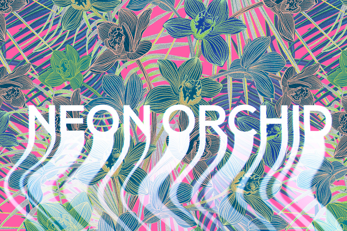 NEON ORCHID seamless patterns, a Pattern Graphic by ANAKOTO (Photo 12 of 18)