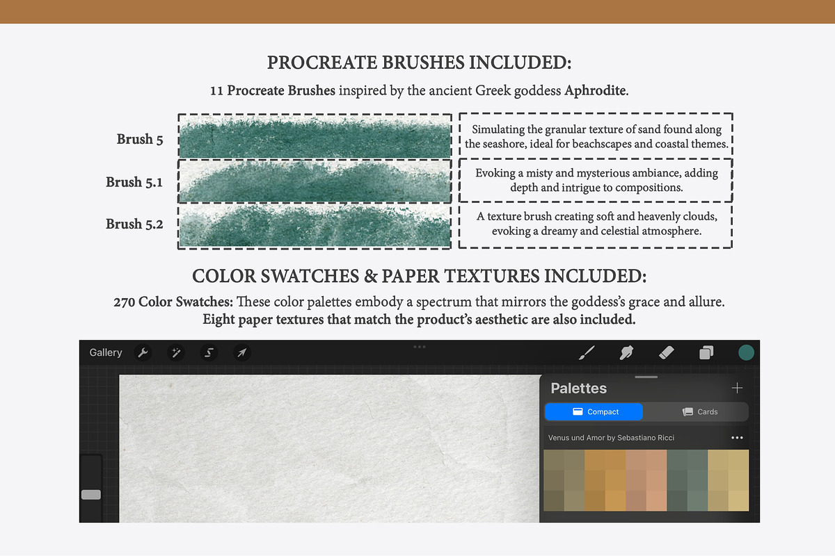 Aphrodite Procreate Kit, a Brush Add-On by Digi Life (Photo 5 of 8)