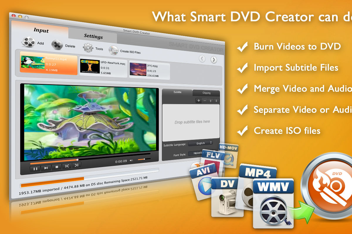 Smart DVD Creator for Mac, a Product Mockup by EffectMatrix (Photo 1 of 6)