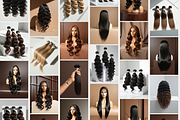 Luxury Hair models Photos Bundle, a Beauty & Fashion Photo by My Template Studio (Thumbnail 9 of 13)