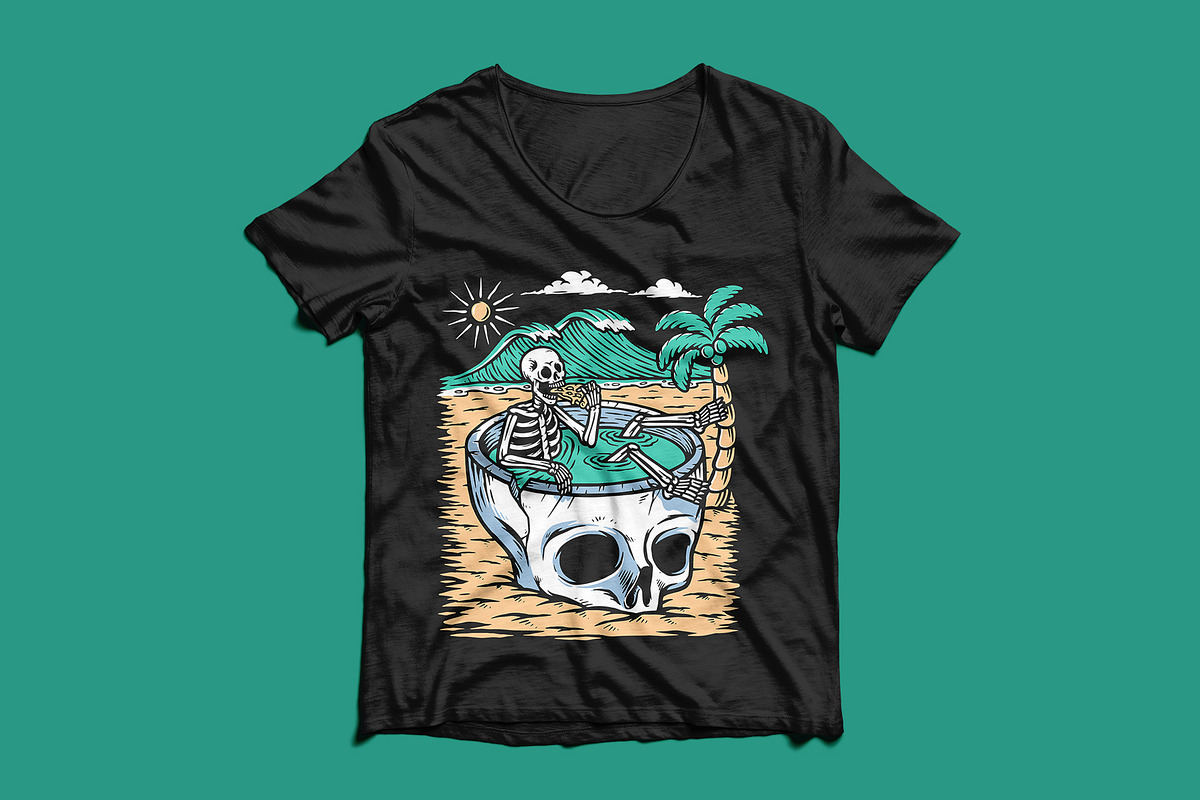 Take time to chill on the beach, a Person Illustration by gunaonedesign (Photo 3 of 5)