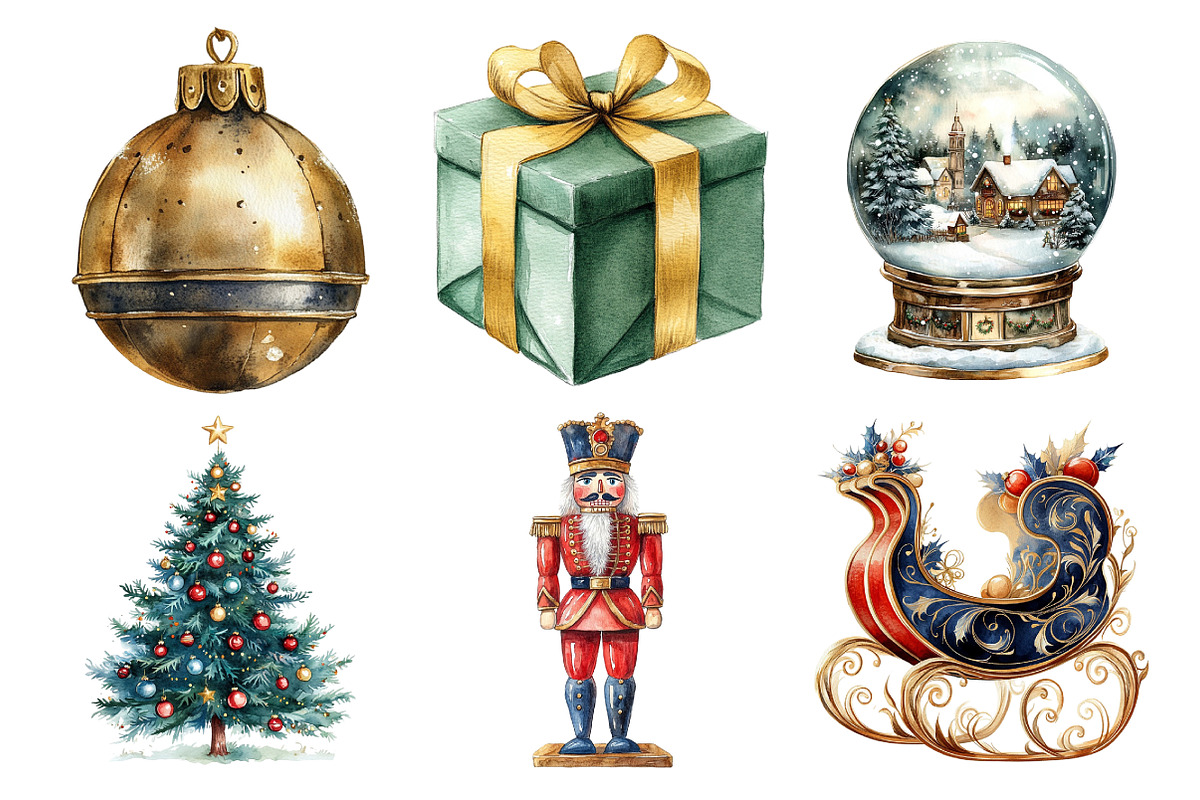 Beautiful Christmas Clipart, an Illustration by Daily.Designs (Photo 2 of 4)