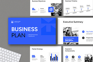 Modern And Minimal Business Plan, a Presentation Template by Mighty-Slide