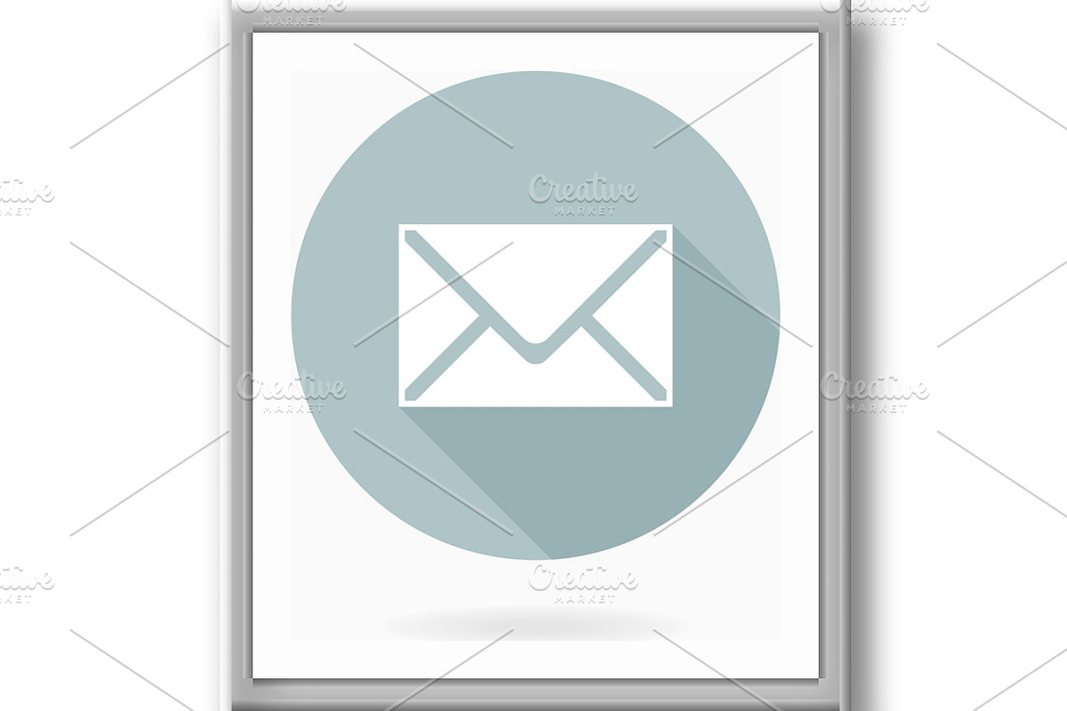 Modern Vector Mail Icon in the, an Icon by FineArtStudio (Photo 2 of 3)