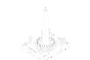 Cartoon Low Poly USA Landmarks Pack, an Architecture 3D Model by Anton Moek (Thumbnail 4 of 15)