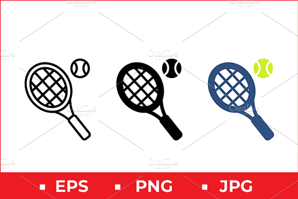 Tennis Vector Icons, a Solid Icon by Artonix (Photo 1 of 2)