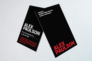 Simple Business Card Design 014
